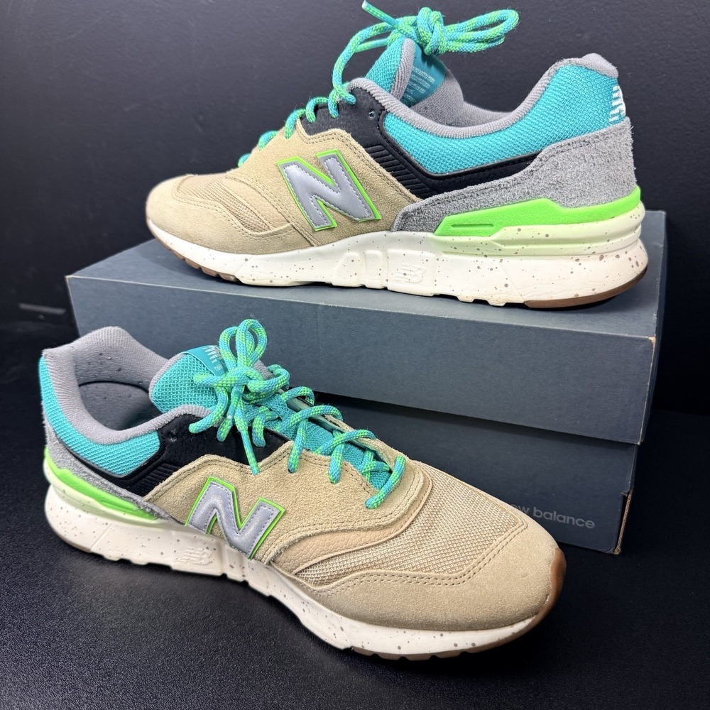 New Balance 997H Sneaker Mens 10 Tan Teal Green Cordura Streetwear CM997HJO - Picture 4 of 16
